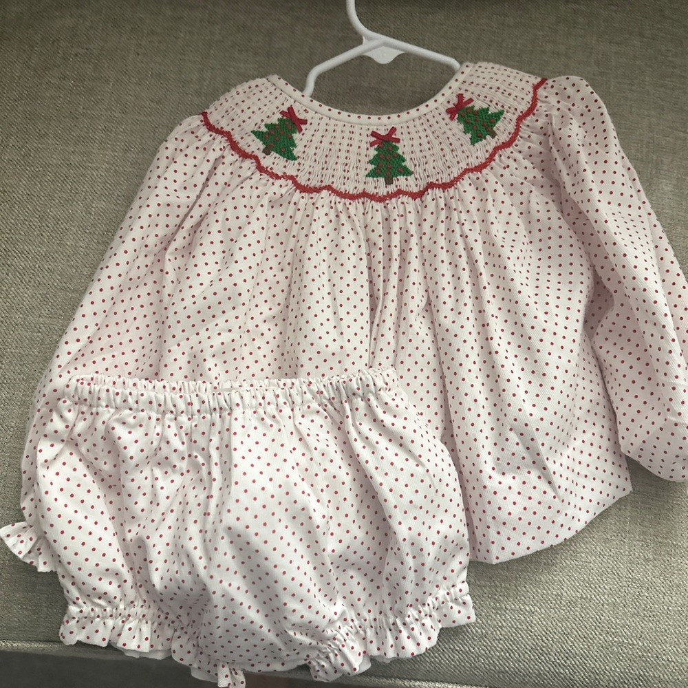 Kids Festive Polka Dot Matching Set